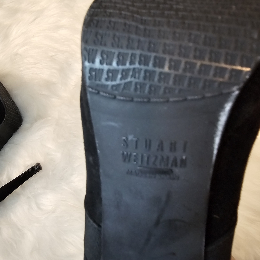 Stuart Weitzman Black Heel Ankle Boots - Picture 7 of 15
